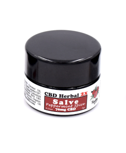 Mini Peppermint Spice with Ginger | CBD Herbal Salve | 70mg CBD, 0.25oz