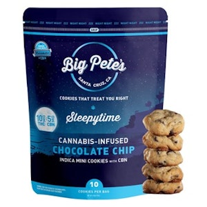Big Pete's - Chocolate Chip CBN Indica 100mg 10 Pack Cookies - Big Pete's