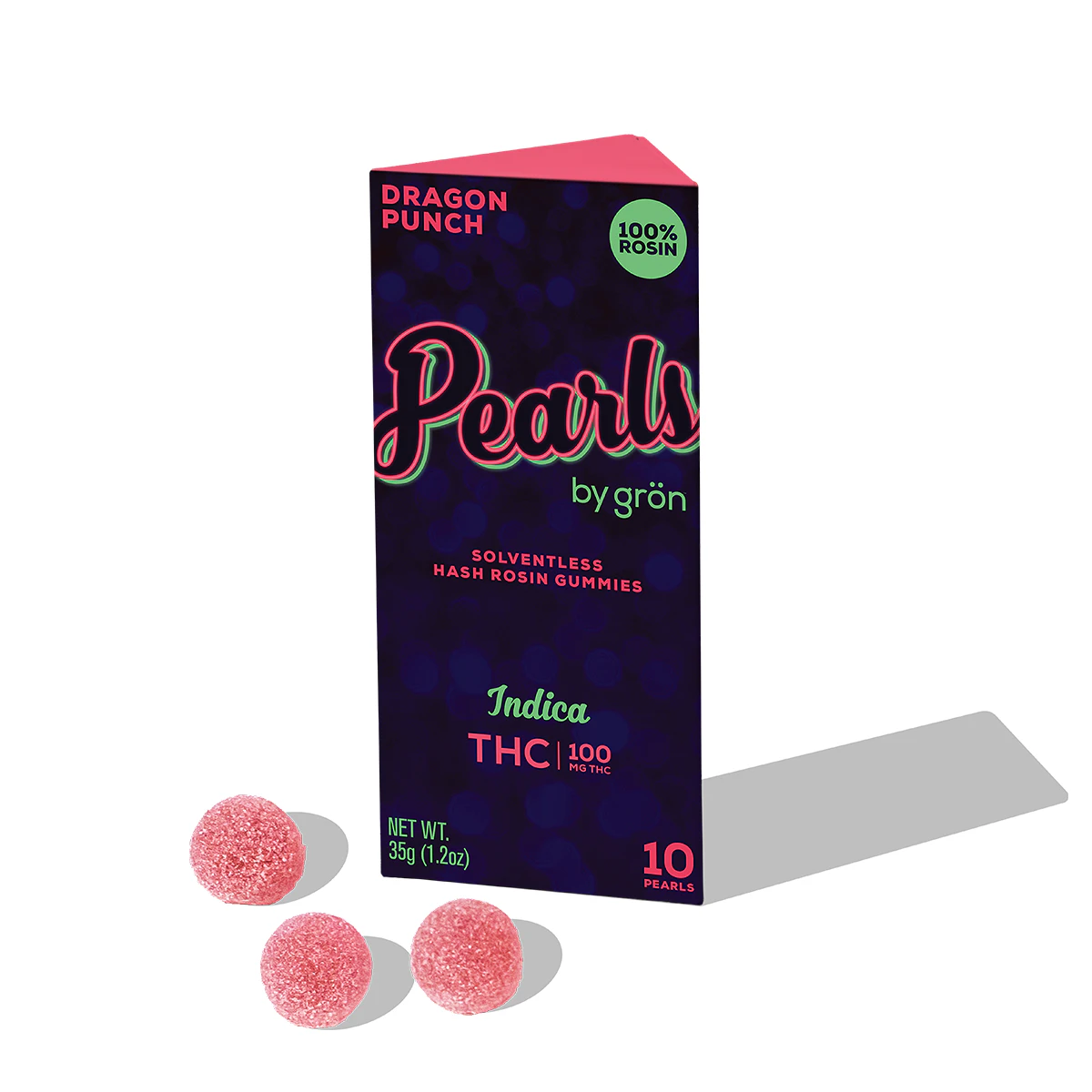 Grön - Grön | 10pk 'Pearls' Rosin Gummies | Dragon Punch | 100mg Main Image
