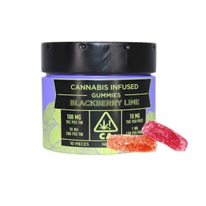 Emerald Sky - Blackberry Lime 110mg 10 Pack Live Resin Gummies - Emerald Sky