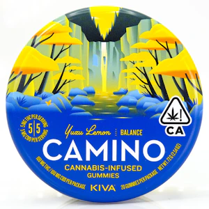 CAMINO - Yuzu Lemon 1:1 CBD/THC 200mg 20ct Gummies - Camino