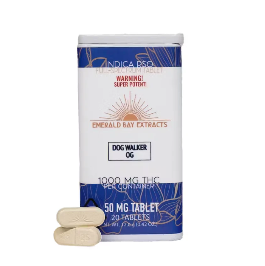 Emerald Bay Extracts - DOG WALKER OG 50MG TABLETS 1000MG - EMERALD BAY EXTRACTS Main Image