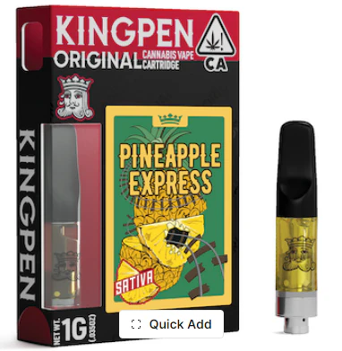 King Pen - Pineapple Express - Cart. (1g) Main Image