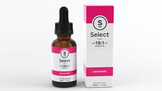 Select Drops - 18:1 (CBD/THC) Unflavored Tincture - 30ml