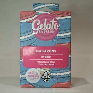 Macarons Live Resin Cart 1g - Gelato