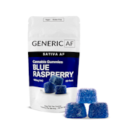 Generic AF | Blue Raspberry Gummies | 20-Pack | 100mg Sativa