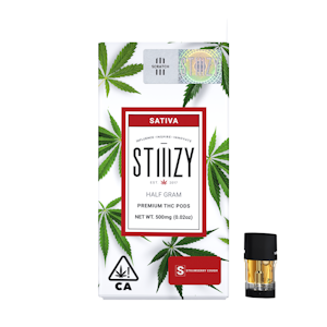 STIIIZY - STIIIZY | STRAWBERRY COUGH - POD | CARTRIDGE | .5G