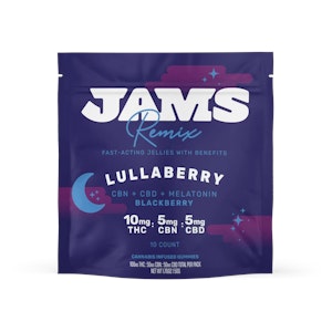 Jams - Edibles | Jams | Fast Acting Remix | Lullaberry | 2:1:1 | 10 Pack