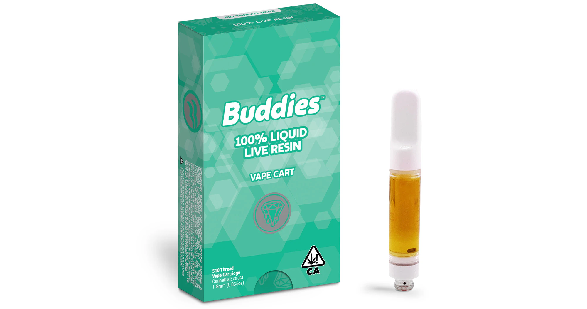 Buddies Brand - Buddies - GMO Liquid Live Resin Cartridge - 1g Main Image