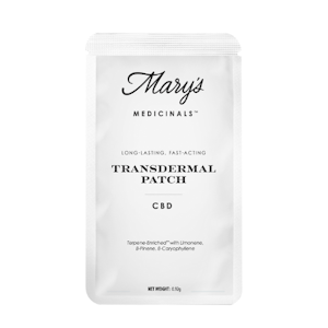 MARY'S MEDICINALS - CBD 20mg Transdermal Patch - Mary's Medicinals 
