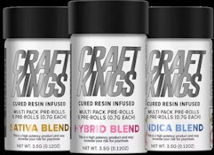 [REC] Craft Kings | Hybrid Blend | 3.5g/5pk Infused Pre-Rolls
