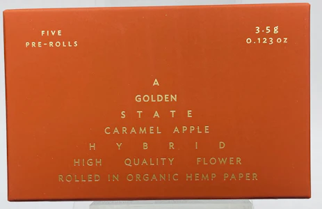 A Golden State - AGS - A Golden State - Caramel Apple 5 Preroll Pack 3.5g