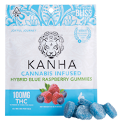 Kanha 100mg Blue Raspberry Hybrid Gummies