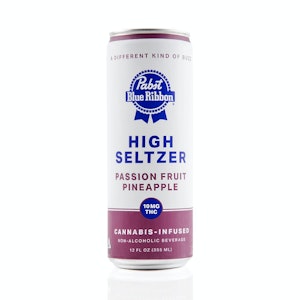 Pabst Labs - 12oz PBR Infused Seltzer Can Passion Fruit Pineapple 10mg THC