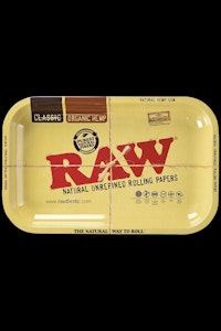 RAW | Aluminum High Sided Rolling Tray | 11" x 7"