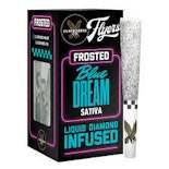 Claybourne Frosted Flyers Infused 5pk Prerolls 2.5g Blue Dream