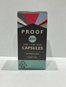 Proof - 20:1 CBD:THC Rich 314mg 30Pack Capsules - Proof