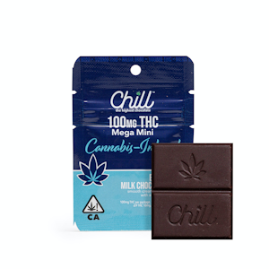 Chill Chocolates - 100mg THC Blueberry Milk Chocolate Mega Mini - Chill Chocolates