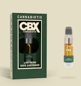 CBX - Kush Mountains - 0.5g Live Resin Cart