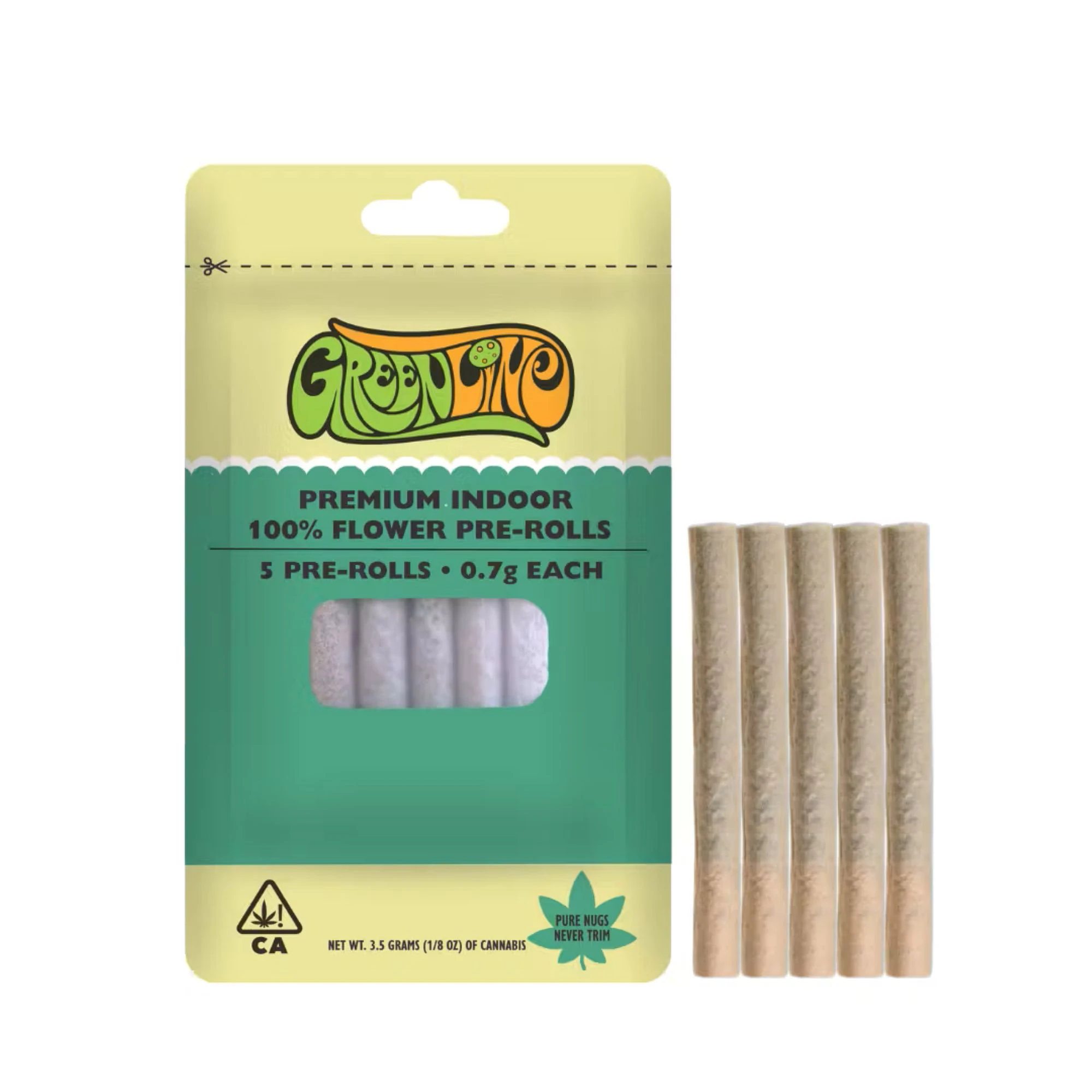 Greenline - Greenline 5pk Prerolls 3.5g Grape Pie Main Image
