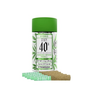 STIIIZY - STIIIZY 40's Strawnana .5g Infused PR 5pk  ( 2.5g ) Hybrid