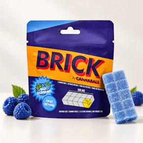Cannabals | Gummy Brick | Blue Raspberry | 100mg Live Resin