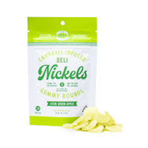 Deli - Sour Green Apple Gummies - 100mg - Nickels