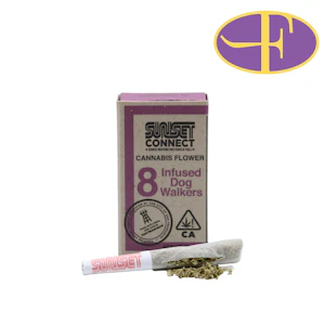 Sunset Connect - Banana Gelato Hash Infused Pre-Roll Pack (8pk)