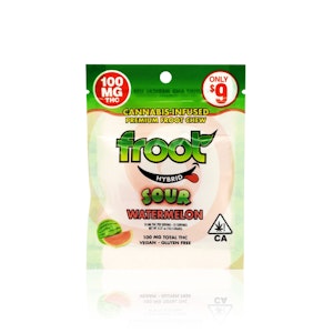 FROOT - FROOT - Edible - Watermelon - Sour Gummy - 100MG