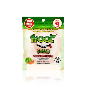 FROOT - Edible - Watermelon - Sour Gummy - 100MG