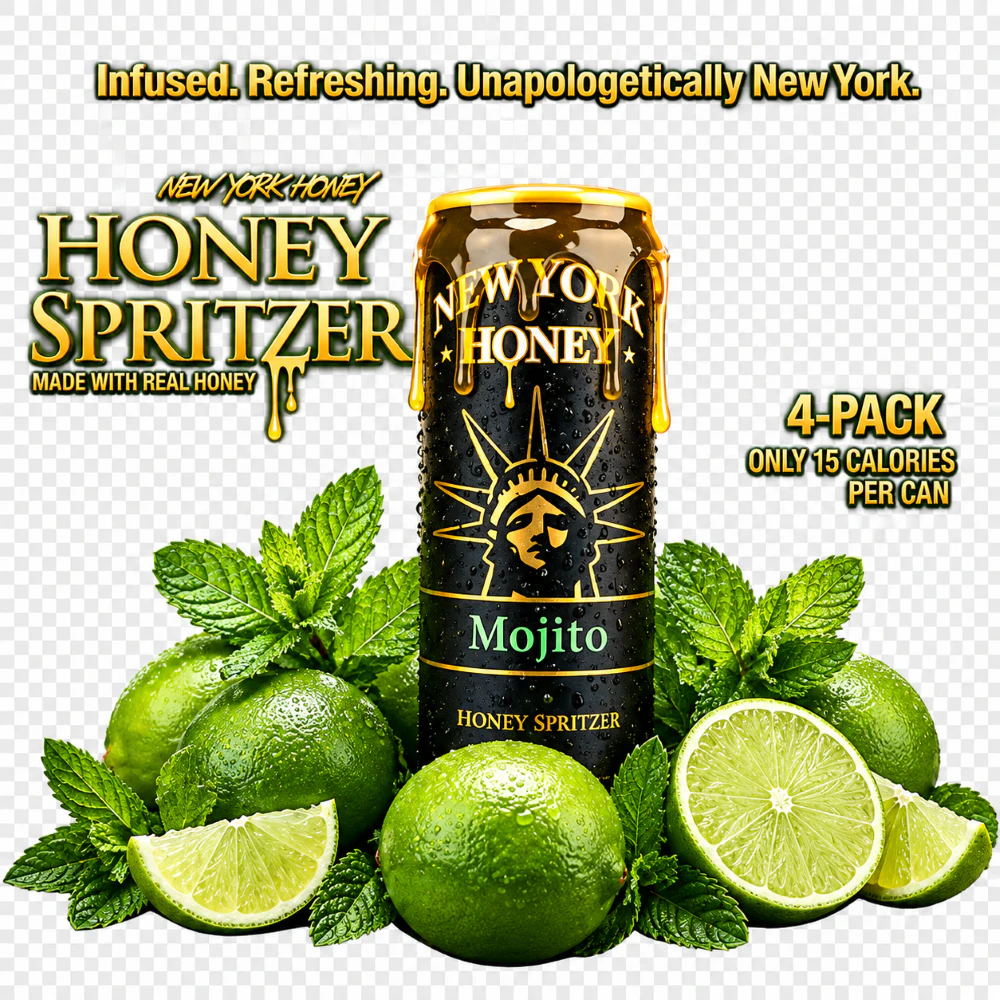 New York Honey - NYH | Mojito Honey Spritzer | Can | 10mg | 12oz Main Image