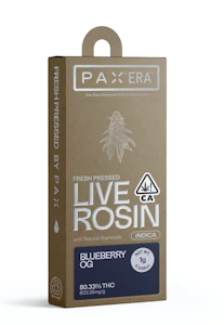 PAX: Blueberry OG Fresh Pressed Live Rosin Pod 1g (I)