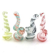 4" Mini Twisted Color Sherlock Bubbler