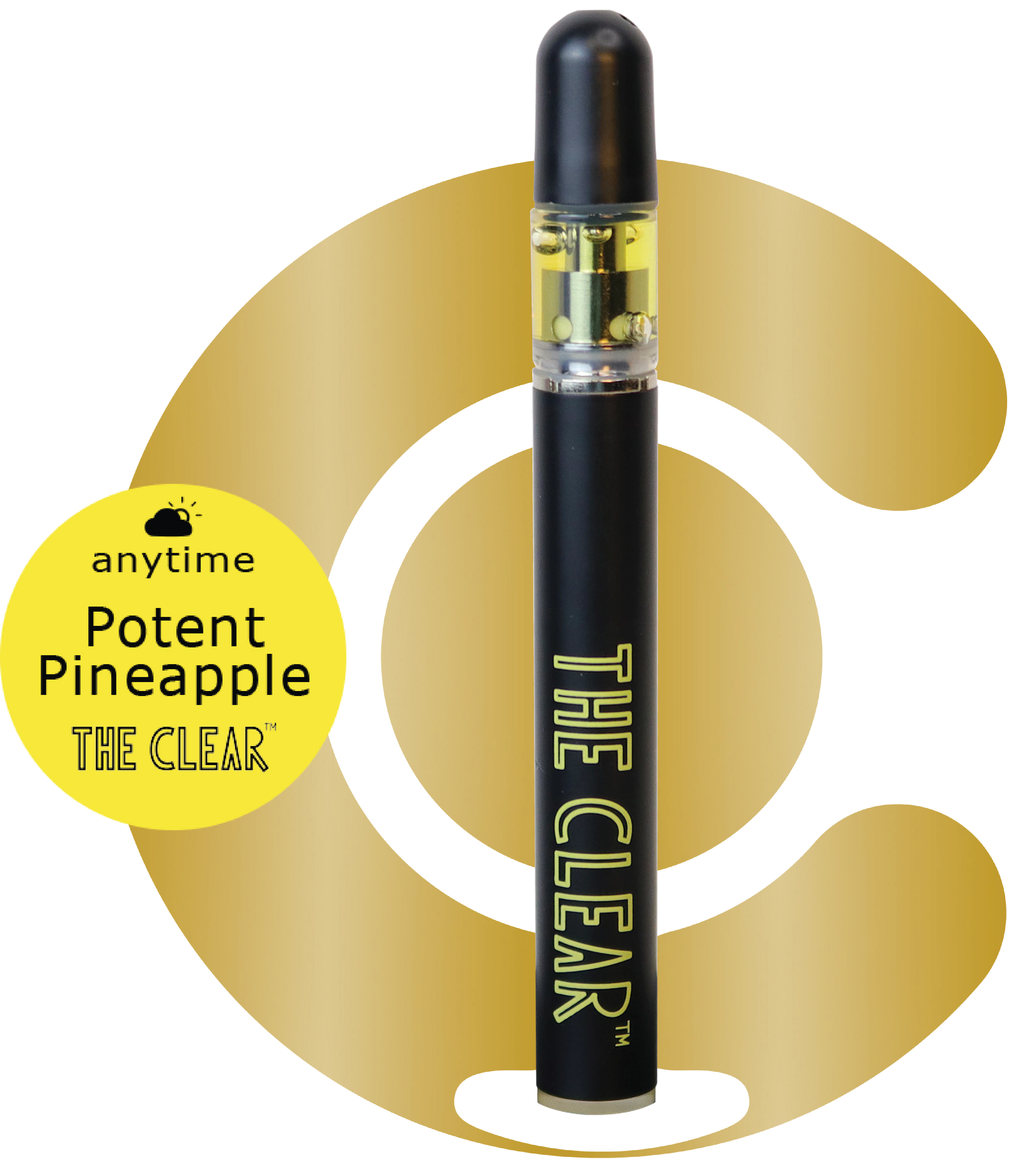 THE CLEAR - THE CLEAR - POTENT PINEAPPLE DISPOSABLE VAPE PEN .35 GRAMS Main Image