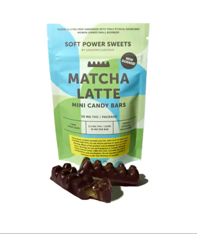Soft Power Sweets - Soft Power Sweets - Matcha Latte - Chocolate Bars - 2 x 25mg THC Main Image