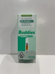 Buddies - Blue Banana Liquid Diamonds + Distillate 1g Cart- Buddies