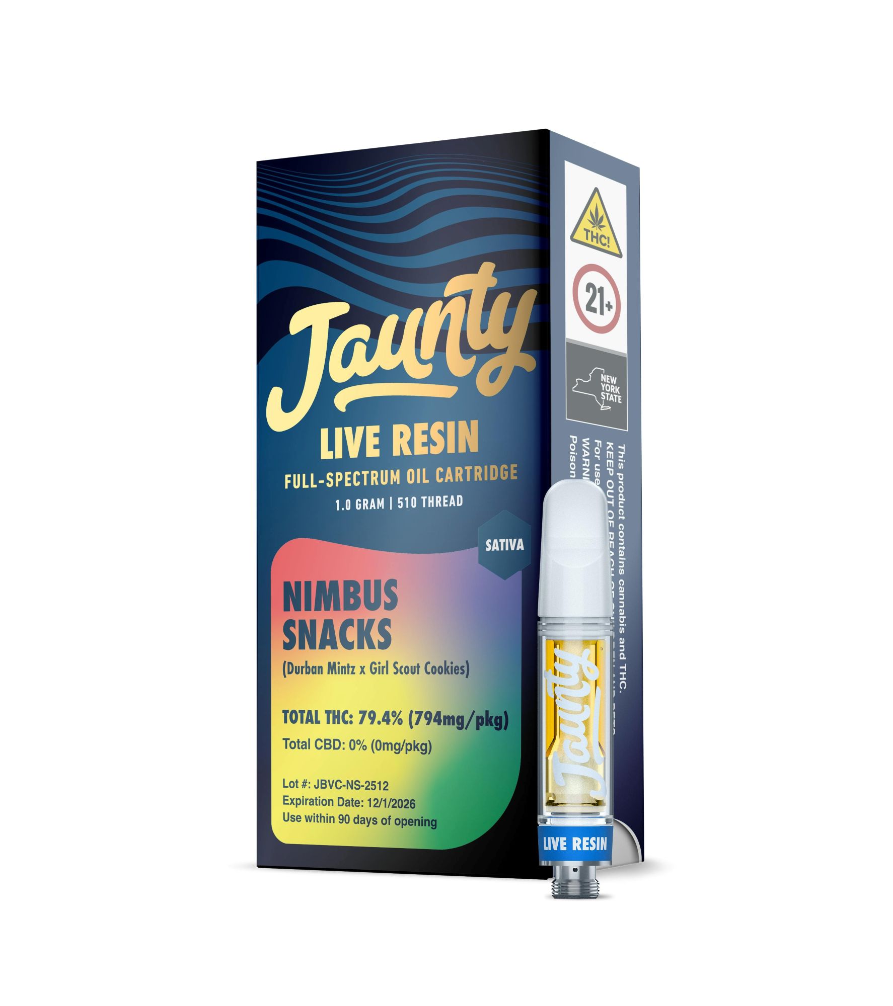 Nimbus Snacks| Live Resin Cartridge | 1G