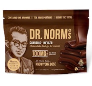 Dr. Norm's 100mg Chocolate Fudge Brownie
