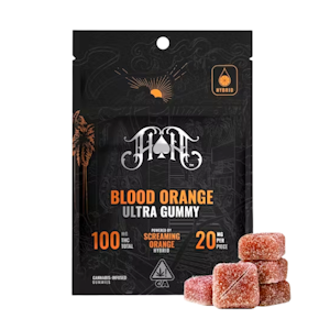 HEAVY HITTERS - 100mg THC Blood Orange Gummies (20mg THC - 5 pack) - Heavy Hitters