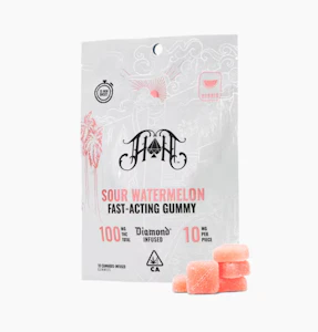 HEAVY HITTERS - Heavy Hitters Fast Acting Sour Gummies - Sour Watermelon 100mg