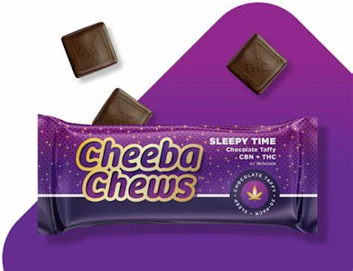 CHEEBA CHEWS - Cheeba Chews - Sleepy Time 2:1 THC:CBN:Melatonin Chocolate - 100mg