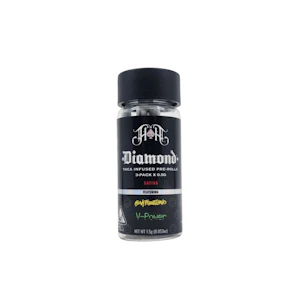 HEAVY HITTERS - V-Power | THCA Infused Diamond 1.5g (3pk) Pre Rolls | Heavy Hitters x Oakfruitland