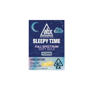 ABSOLUTE XTRACTS - ABX - Sleepy Time Capsules - Rosin +CBN - 25mg (30ct) 