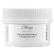 1:1 CBD:THC 1000mg Transdermal Compound - Mary's Medicinals