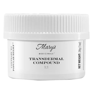 MARY'S MEDICINALS - 1:1 CBD:THC 200mg Transdermal Compound - Mary's Medicinals