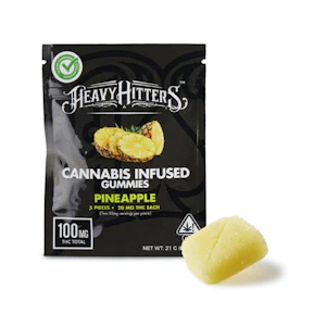 Heavy Hitters - 100mg THC Pineapple Punch Gummies (20mg - 5-Pack) - Heavy Hitters