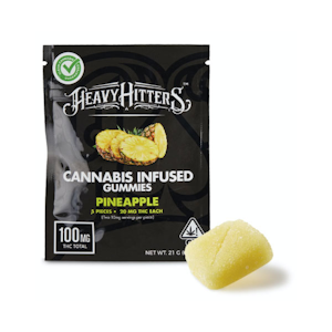 Heavy Hitters - 100mg THC Heavy Hitters - Pineapple Punch Gummies (20mg - 5-Pack)