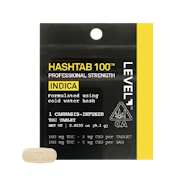 Level | Hashtab | Indica | Single Serving | 100mg
