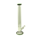 18" - Straight Tube Water Pipe - Milk Green