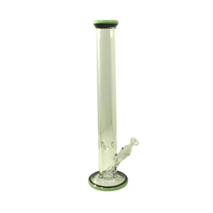 HIGH MOUNTAIN IMPORTS - 18" - Straight Tube Water Pipe - Milk Green